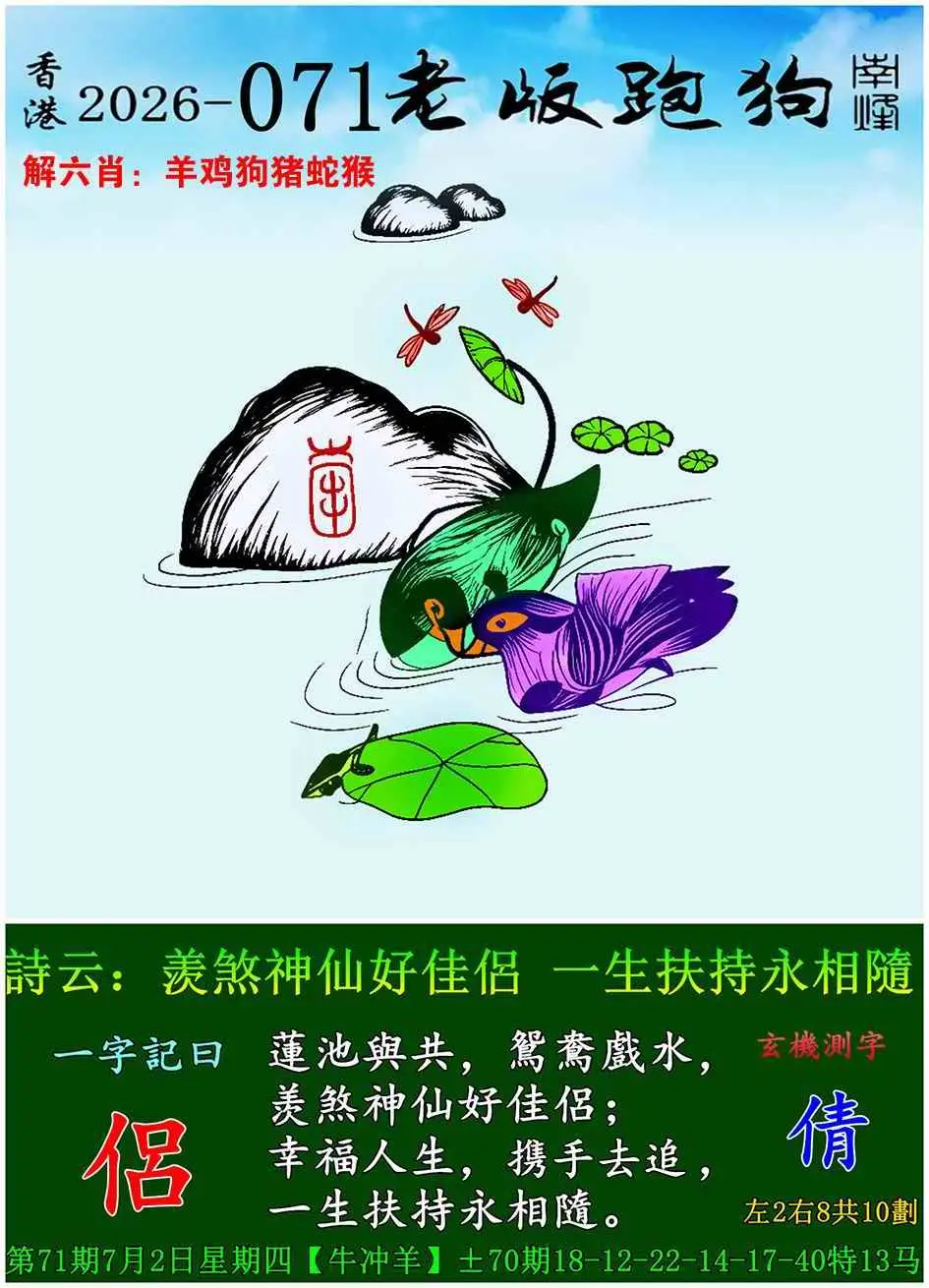 老版跑狗图